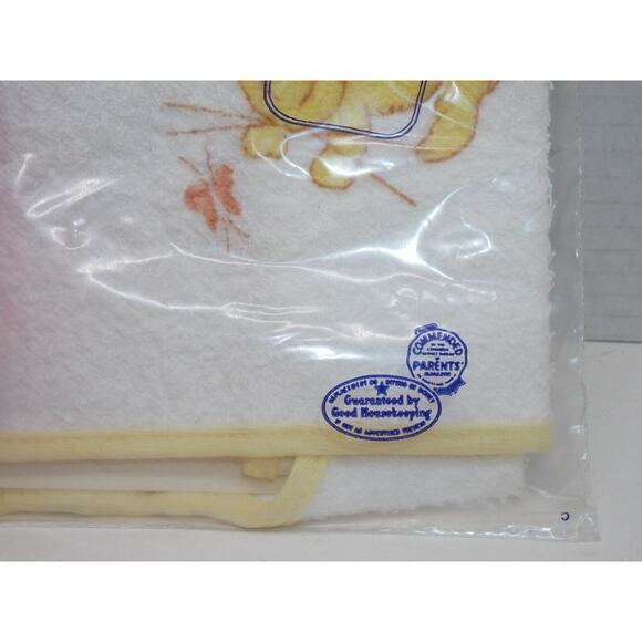 VTG Carter’s Waterproof Cotton Baby Feeding Bib Carters Snap NOS Cat Butterfly - Picture 3 of 5